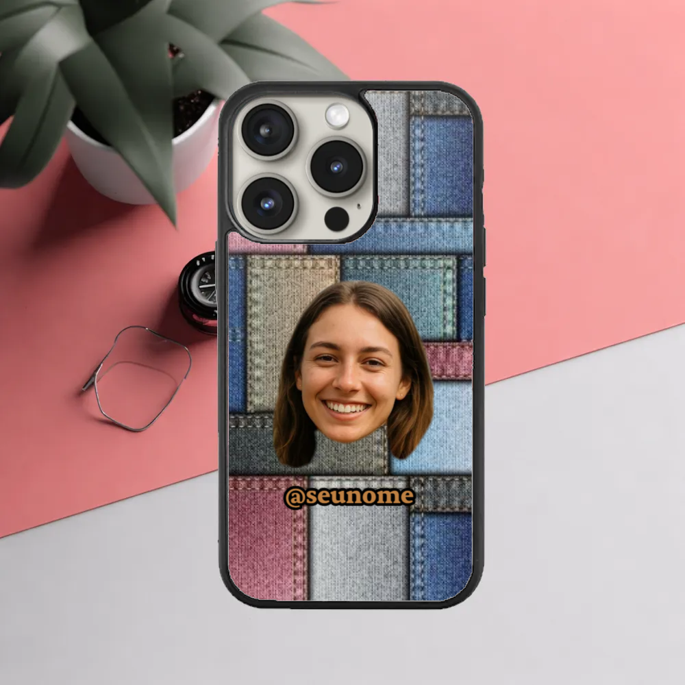 Capa sua Cara iPhone 11 ao 16 Pro Max